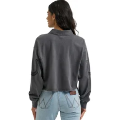 Wrangler Cropped Western Polo