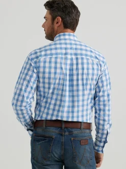 Wrangler George Strait Plaid Shirt LS