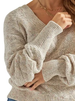 Wrangler Retro Deep V-Neck Sweater