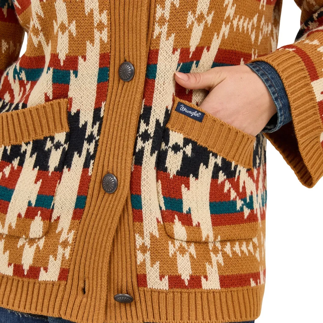 Wrangler Southwest Concho Button Cardigan