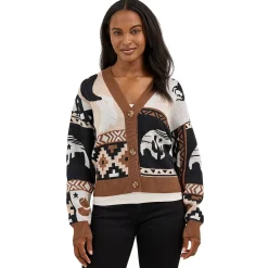 Wrangler Western Cropped Cardigan Sweater