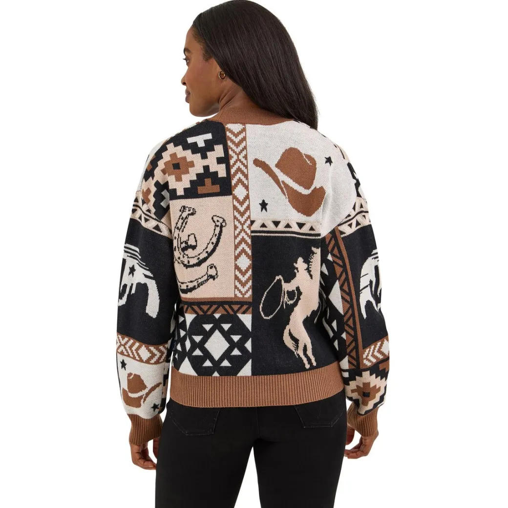 Wrangler Western Cropped Cardigan Sweater