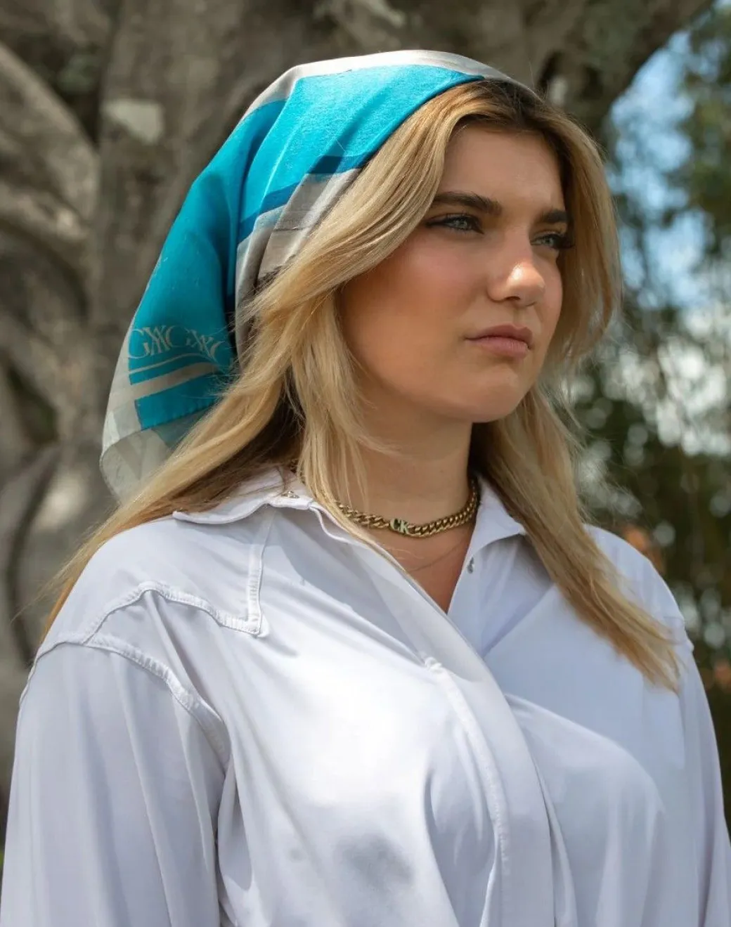 Yagya Printed Horse Silk Scarf